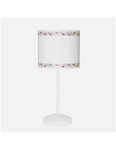 Sobremesa Cenefa Blanco/lila 1xe14 2