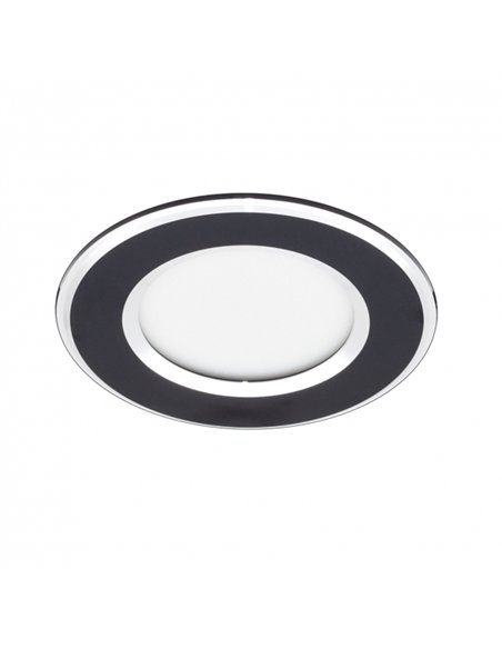 Foco Empotrable Samos Negro/cromo 5w 6500k 4x10x10 Cm 400lm Corte 7