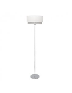 Pie Salon Kenya 1xe27 Blanco/gris 170x40x40 Cm