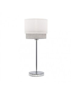 Sobre Mesa Kenya 1xe14 Blanco/gris 45x18x18 Cm