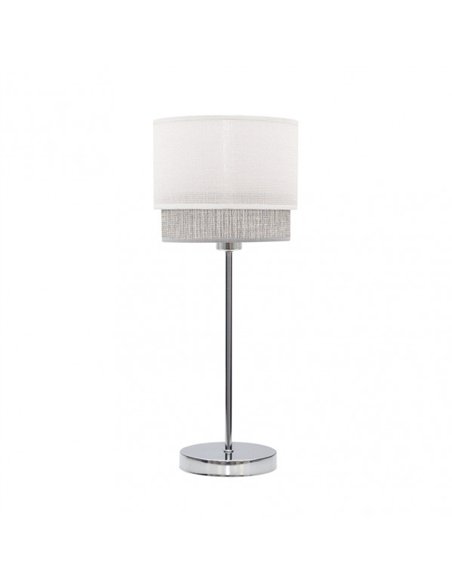 Sobre Mesa Kenya 1xe14 Blanco/gris 45x18x18 Cm