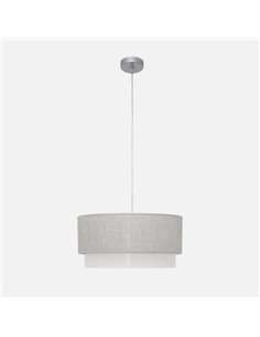 Colgante Kenya 3xe27 Gris/blanco Regx40x40 Cm 2