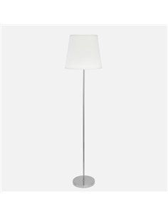 Pie Salon Maldivas 1xe27 Niquel/blanco 175x40x40 Cm 2