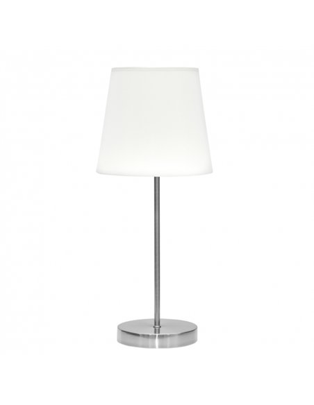 Sobre Mesa Maldivas 1xe14 Niquel/blanco 46x20x20 Cm