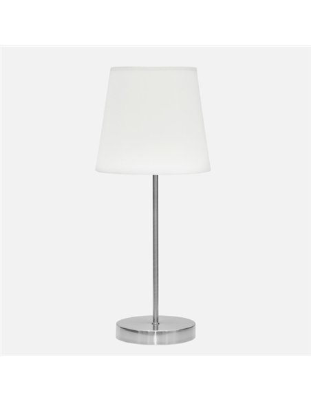 Sobre Mesa Maldivas 1xe14 Niquel/blanco 46x20x20 Cm