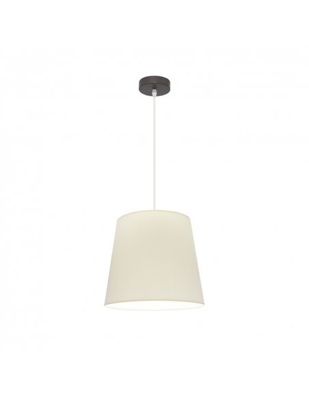 Colgante Maldivas 1xe27 Marron/beis Regx35x35 Cm