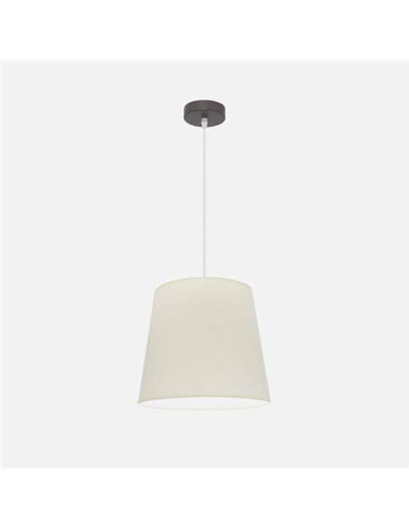 Colgante Maldivas 1xe27 Marron/beis Regx35x35 Cm