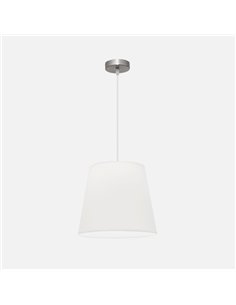 Colgante Maldivas 1xe27 Niquel/blanco Regx35x35 Cm 2