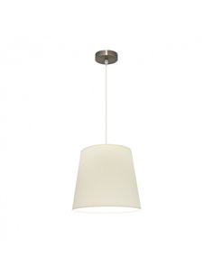 Colgante Maldivas 1xe27 Cuero/beis Regx35x35 Cm