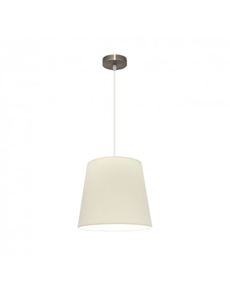 Colgante Maldivas 1xe27 Cuero/beis Regx35x35 Cm