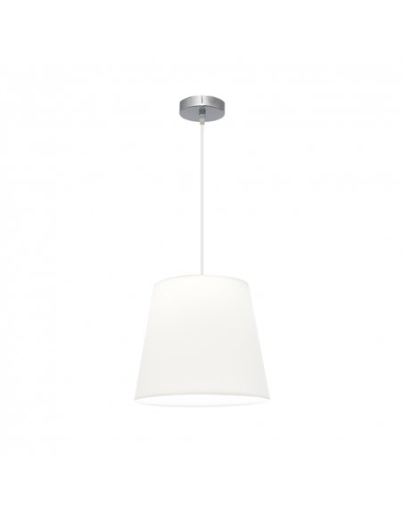 Colgante Maldivas 1xe27 Cromo/blanco Regx35x35 Cm