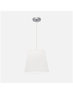 Colgante Maldivas 1xe27 Cromo/blanco Regx35x35 Cm 2