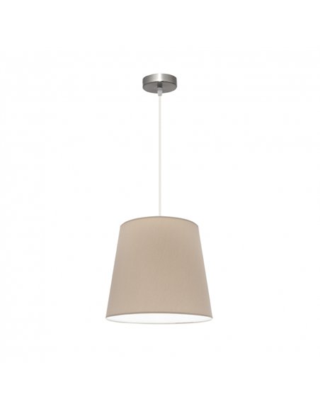 Colgante Maldivas 1xe27 Niquel/piedra Regx35x35 Cm