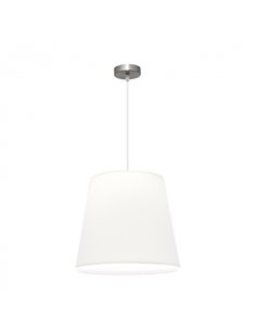 Colgante Maldivas 1xe27 Niquel/blanco Regx40x40 Cm