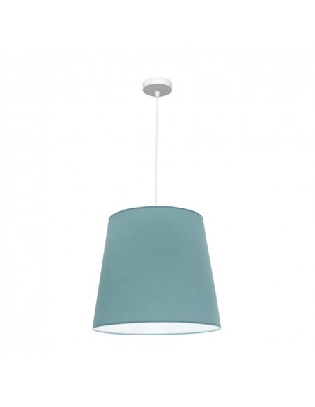 Colgante Maldivas 1xe27 Blanco/turquesa Reg.40d