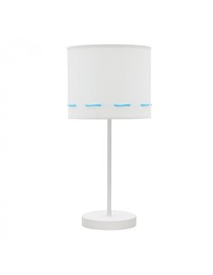 Sobre Mesa Trazos 1xe14 Celeste 42x17x17 Cm