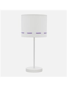 Sobre Mesa Trazos 1xe14 Lila 42x17x17 Cm 2