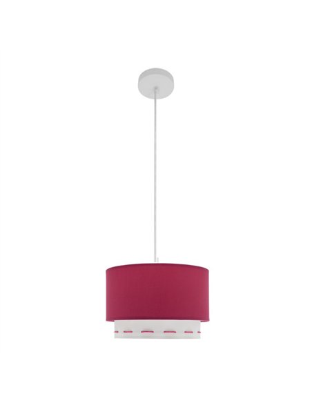Colgante Trazos 1xe27 Rosa Oscuro 30d