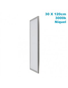 Panel Superf. 72w 3000k Niquel Satinad 30x120x2