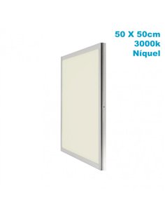 Panel Superf. 48w 3000k Niquel Satinad 50x50x2