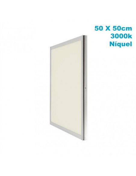 Panel Superf. 48w 3000k Niquel Satinad 50x50x2