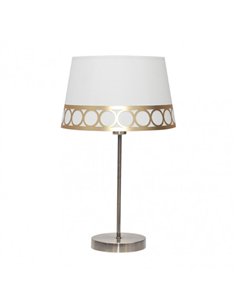 Sobremesa Dalia 1xe14 Blanco/oro 44x25x25 Cm