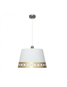 Colgante Dalia 1xe27 Blanco/oro  Regx40x40 Cm
