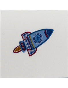 Colgante Cohete 1xe27 Blanco/azul Regx35x35 2