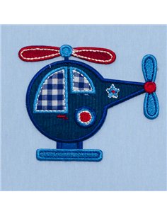 Colgante Helicoptero 1xe27 Celeste Regx35x35 2