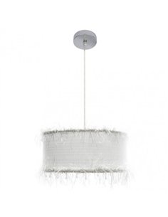 Colgante Hilos 1xe27 Blanca Regx40x40 Cm