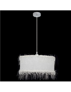 Colgante Hilos 1xe27 Blanca Regx40x40 Cm 2