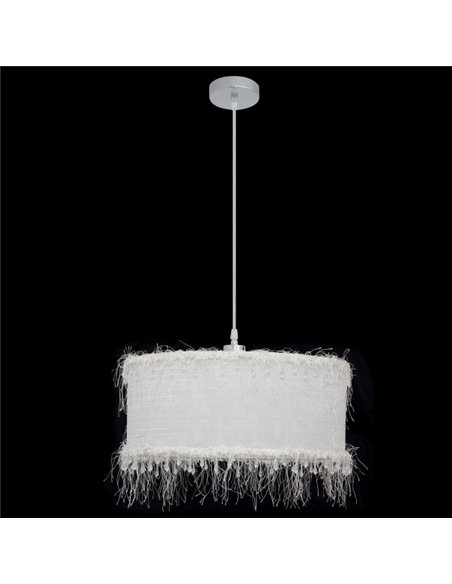 Colgante Hilos 1xe27 Blanca Regx40x40 Cm