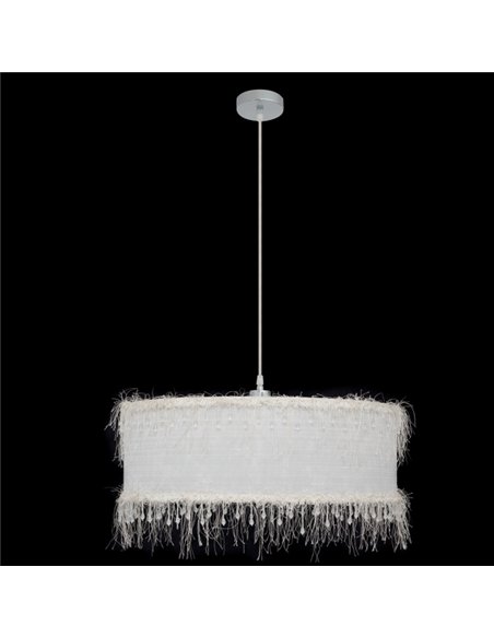 Colgante Hilos 1xe27 Blanca Regx50x50 Cm