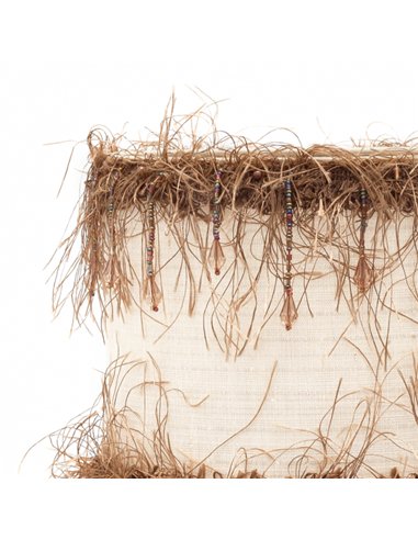 Colgante Hilos 1xe27 Beis Regx50x50 Cm