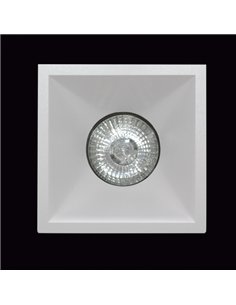 Empotrable Oniro Blanco Cuadrado Embutido Gu10 Bomb.y Porta Lampara No Incluidos