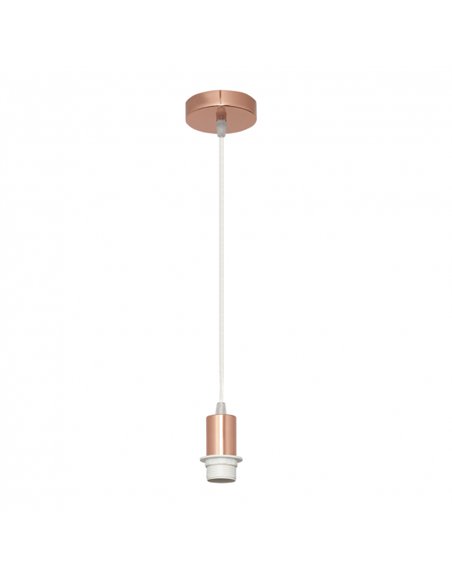 Armazon Colgante P/pantalla Maldivas Oro Rosa 1xe27
