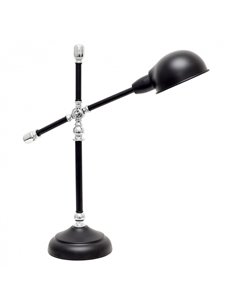 Flexo Lujan 1xe27 Negro Brillo/cromo 56x18x50 Cm