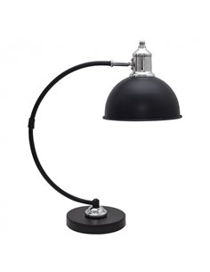 Flexo Lujan 1xe27 Negro Brillo/cromo 46x15x36 Cm