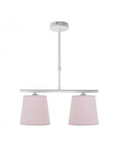 Lampara Consciencia 2xe14 Rosa Regx39x16 Cm