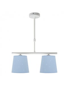 Lampara Consciencia 2xe14 Celeste Regx39x16 Cm