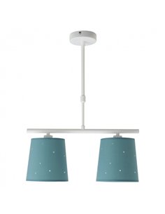 Lampara Consciencia 2xe14 Turquesa Regx39x16 Cm