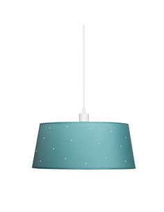 Colgante Consciencia 1xe27 Turquesa Regx40x40 Cm 2