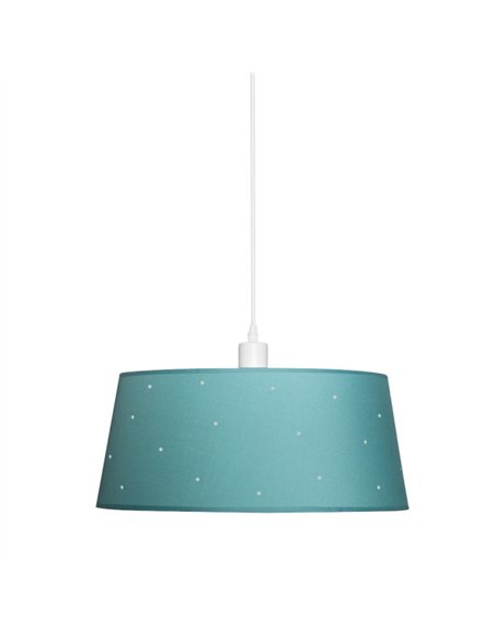 Colgante Consciencia 1xe27 Turquesa Regx40x40 Cm