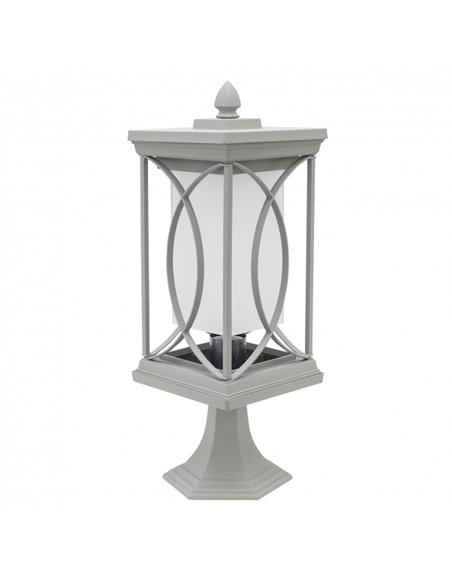 Sobremuro Grand. Exterior Garden 1xe27 Plata47x16