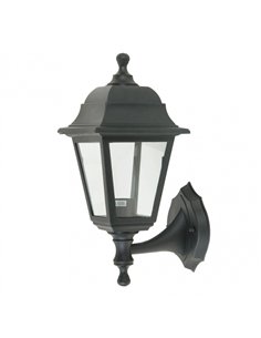 Aplique Exterior Albahaca 1xe27 Negro Ip44 Policarbonato 35x15x19