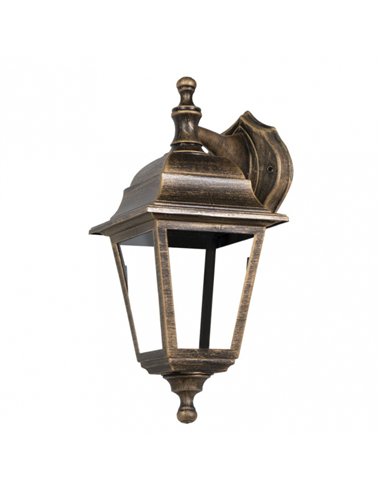 Aplique Exterior Albahaca 1xe27 Oro Viejo Ip44 Policarbonato 35x15x19,7 Cm