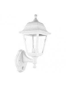 Aplique Exterior Albahaca 1xe27 Blanco Ip44 Policarbonato 35x15x19