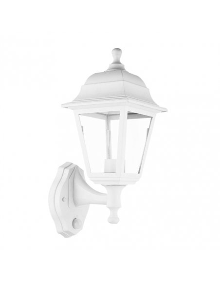 Aplique Exterior Albahaca 1xe27 Blanco Ip44 Policarbonato 35x15x19