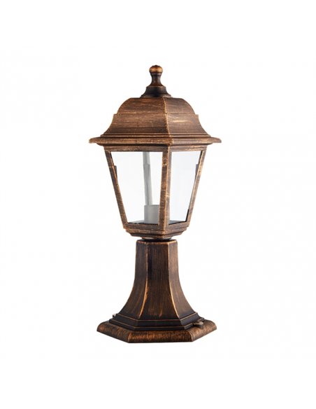 Sobremuro Exterior Albahaca 1xe27 Oro Viejo Ip44 Policarbonato 41