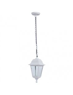 Colgante Exterior Albahaca 1xe27 Blanco Ip44 Policarbonato Regx15x15 Cm
